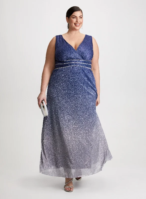 Midi dresses with ribbed textures for a unique and tactile appearance Ombre Plisse Dress Midi dresses with ribbed textures for a unique and tactile appearance Ombre Plisse Dress