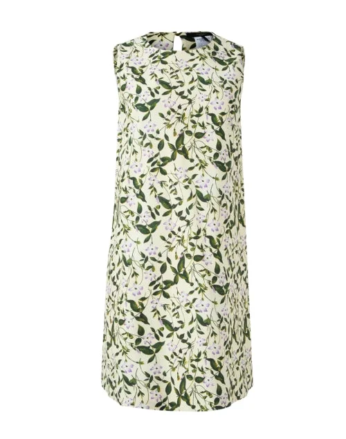 Everyday Dress with Backless Design for a Flirty Look​ Lilac Print Shift Dress