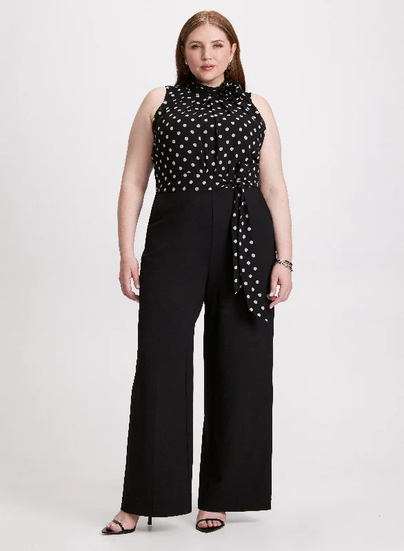 Midi dresses with side slits for a sexy and elegant appearance Sleeveless Mock Neck Jumpsuit Midi dresses with side slits for a sexy and elegant appearance Sleeveless Mock Neck Jumpsuit