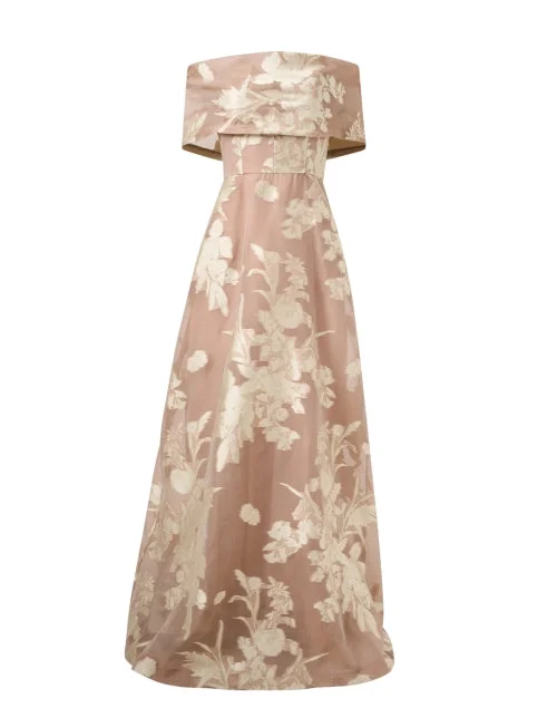 Everyday Dress with Smocked Bodice for a Fitted Look Deedie Beige Embroidered Dress Everyday Dress with Smocked Bodice for a Fitted Look Deedie Beige Embroidered Dress
