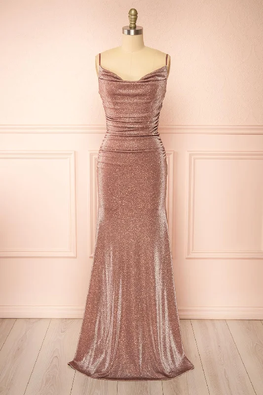 Midi dresses with bow accents for a sweet and charming look Jayna Mauve | Ruched Sparkling Mermaid Maxi Dress Midi dresses with bow accents for a sweet and charming look Jayna Mauve | Ruched Sparkling Mermaid Maxi Dress