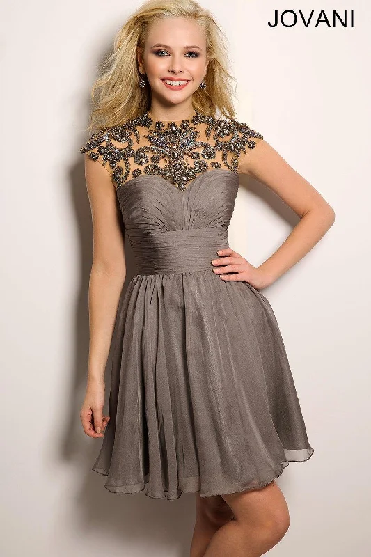 Maternity lace dress for a romantic look Jovani 21977 Short Homecoming Cocktail Chiffon Dress Sale