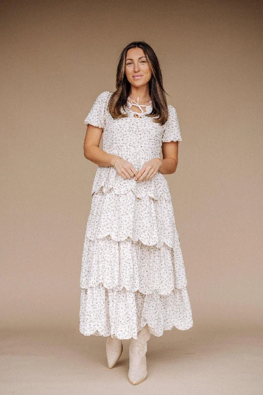  Camber Tiered Midi Dress