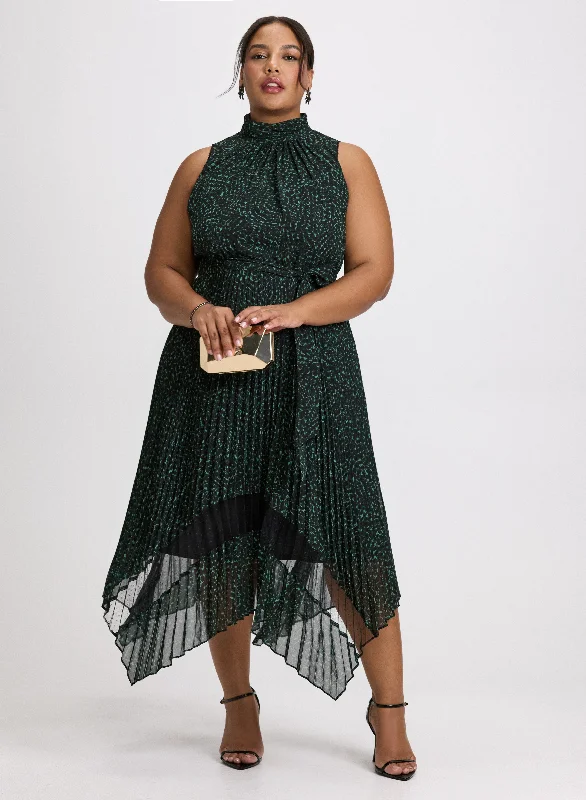 Midi dresses with keyhole backs for a flirty and unexpected detail Geometric Print Asymmetrical Hem Dress Midi dresses with keyhole backs for a flirty and unexpected detail Geometric Print Asymmetrical Hem Dress