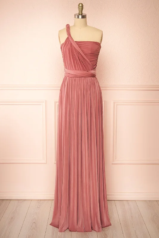 Midi dresses with denim fabric for a casual yet stylish day out Kilda Pink | Convertible Maxi Dress Midi dresses with denim fabric for a casual yet stylish day out Kilda Pink | Convertible Maxi Dress