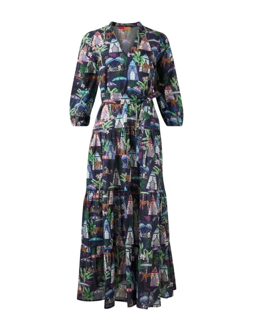  Flora Multi Print Cotton Dress