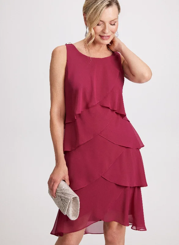 Midi dresses with halter necks for a stylish and comfortable option Rhinestone Shoulder Detail Tiered Dress Midi dresses with halter necks for a stylish and comfortable option Rhinestone Shoulder Detail Tiered Dress