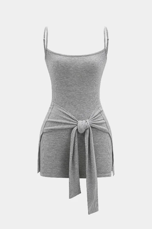 Mini dresses with bow accents for a sweet look Sleeveless Slip Strappy Mini Dress
