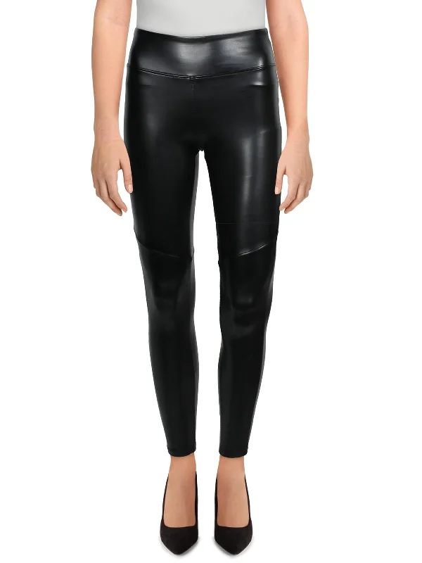 Women's Tight Trousers with Elastic Waistband in Black for Easy and Comfortable WearCroft Womens High Waist Vegan Leather Leggings Women's Tight Trousers with Elastic Waistband in Black for Easy and Comfortable WearCroft Womens High Waist Vegan Leather Leggings