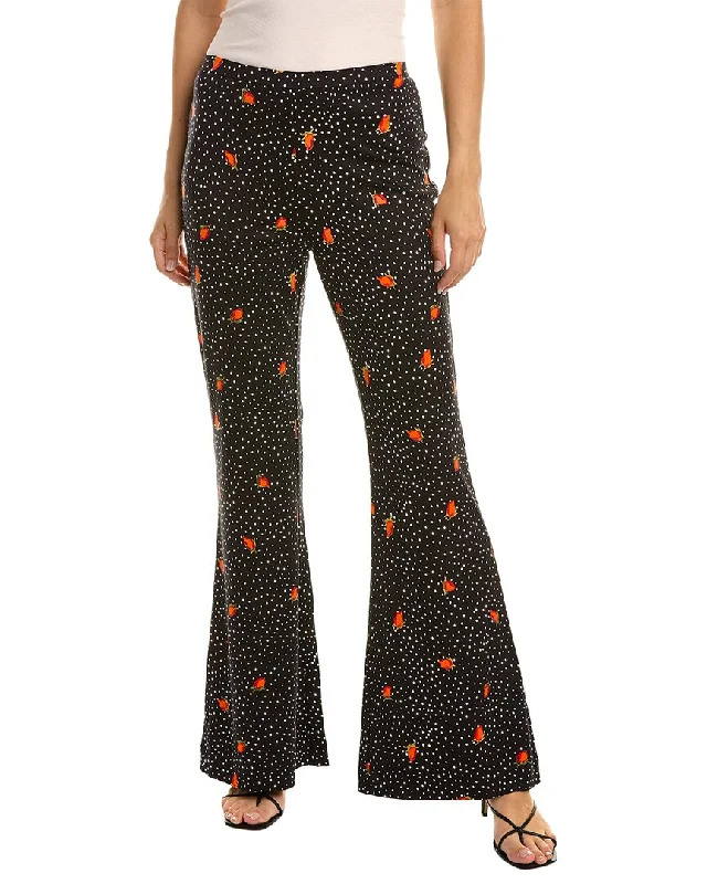 Plus Size Women's Embroidered Tight Trousers in White for a Feminine and Elegant StyleDiane von Furstenberg Brooklyn Pant Plus Size Women's Embroidered Tight Trousers in White for a Feminine and Elegant StyleDiane von Furstenberg Brooklyn Pant