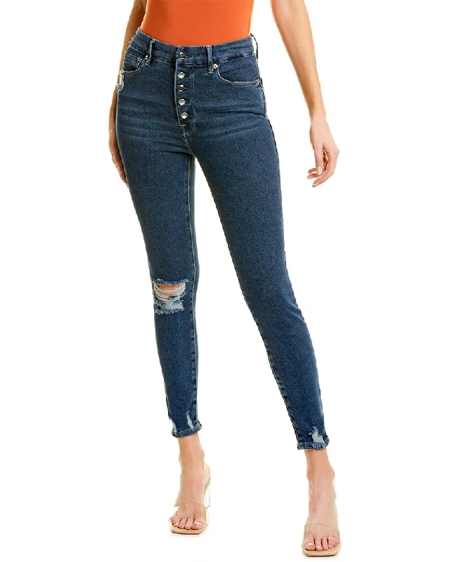 Women's Leather - Look Tight Trousers with Zipper Details in Dark Gray for an Urban StyleGOOD AMERICAN Good Waist Blue Skinny Jean Women's Leather - Look Tight Trousers with Zipper Details in Dark Gray for an Urban StyleGOOD AMERICAN Good Waist Blue Skinny Jean