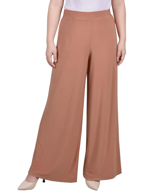 Women's Tight Trousers with Drawstring Waist in Khaki for a Relaxed and Adjustable FitPetites Womens Office Mid-Rise Palazzo Pants Women's Tight Trousers with Drawstring Waist in Khaki for a Relaxed and Adjustable FitPetites Womens Office Mid-Rise Palazzo Pants