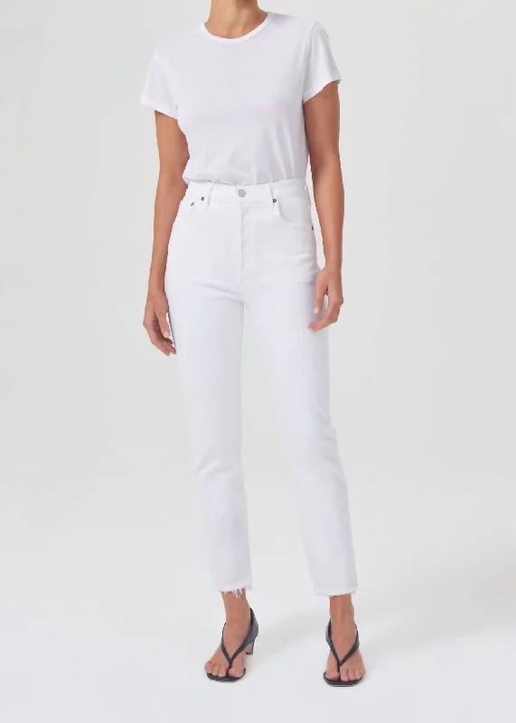Plus Size Women's Embroidered Tight Trousers in White for a Feminine and Elegant StyleRiley High Rise Straight Crop Jean In Sour Cream Plus Size Women's Embroidered Tight Trousers in White for a Feminine and Elegant StyleRiley High Rise Straight Crop Jean In Sour Cream