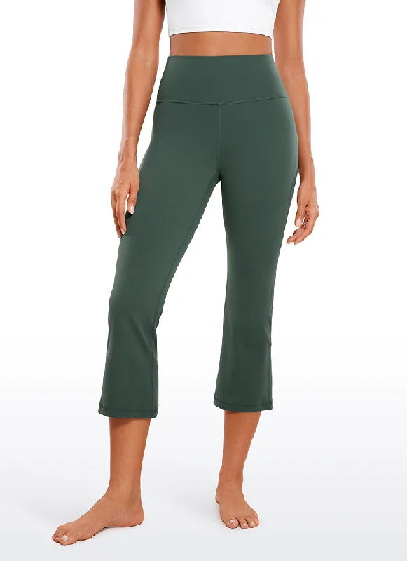 Women's Seamless Compression Tight Trousers in Gray for Fitness and Yoga SessionsButterluxe High Waisted Flare Capris 23" Women's Seamless Compression Tight Trousers in Gray for Fitness and Yoga SessionsButterluxe High Waisted Flare Capris 23"
