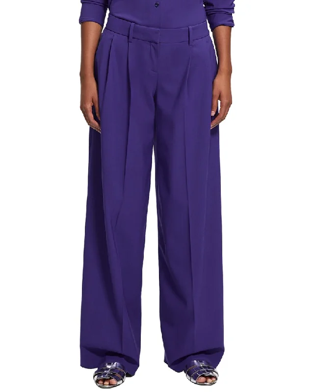 Women's Faux Leather Tight Trousers with Studded Details in Brown for an Edgy StyleTheory Low Rise Pleated Wool-Blend Pant Women's Faux Leather Tight Trousers with Studded Details in Brown for an Edgy StyleTheory Low Rise Pleated Wool-Blend Pant