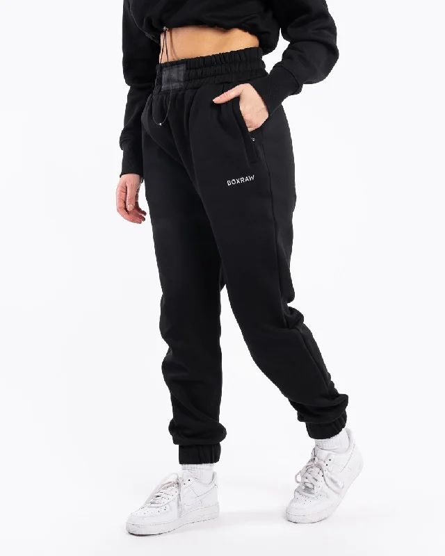 Plus Size Women's Plaid Tight Trousers in Multicolor for a Stylish and Classic LookJohnson Bottoms - Black Plus Size Women's Plaid Tight Trousers in Multicolor for a Stylish and Classic LookJohnson Bottoms - Black