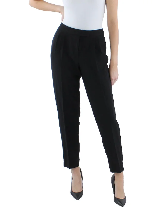 Women's Leather - Look Tight Trousers with Zipper Details in Dark Gray for an Urban StyleWomens Pleated Compression Dress Pants Women's Leather - Look Tight Trousers with Zipper Details in Dark Gray for an Urban StyleWomens Pleated Compression Dress Pants