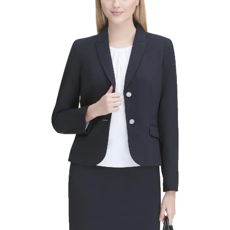 Single - Breasted Women's Linen Blend Blazers in Earth Tones for Casual WearCalvin Klein Womens Notch Collar Suit Separate Two-Button Blazer Single - Breasted Women's Linen Blend Blazers in Earth Tones for Casual WearCalvin Klein Womens Notch Collar Suit Separate Two-Button Blazer