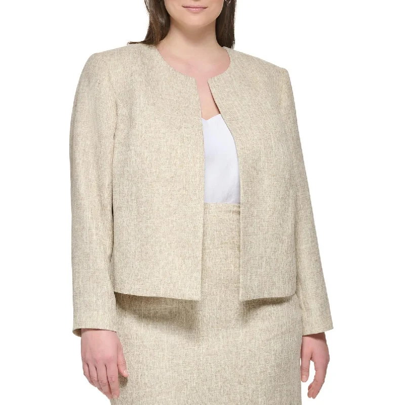 Plus Size Women's Embroidered Blazers in Floral Patterns for a Feminine TouchCalvin Klein Womens Plus Textured Work Wear Open-Front Blazer Plus Size Women's Embroidered Blazers in Floral Patterns for a Feminine TouchCalvin Klein Womens Plus Textured Work Wear Open-Front Blazer