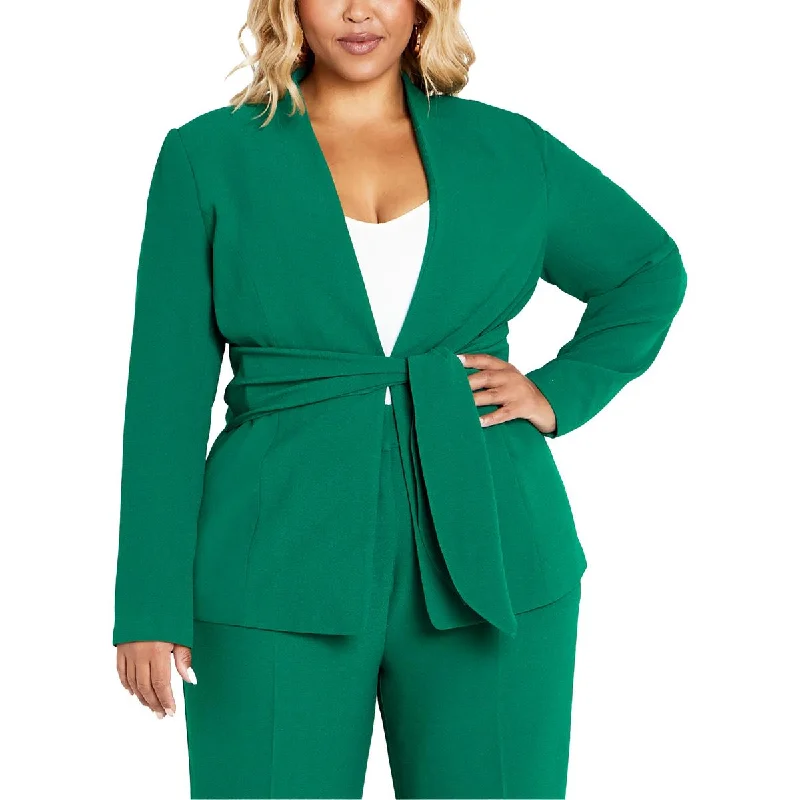 Women's Slim - Fit Blazers in Charcoal Gray for a Professional AppearanceCity Chic Womens Plus Audrie Solid Open-Front Blazer Women's Slim - Fit Blazers in Charcoal Gray for a Professional AppearanceCity Chic Womens Plus Audrie Solid Open-Front Blazer