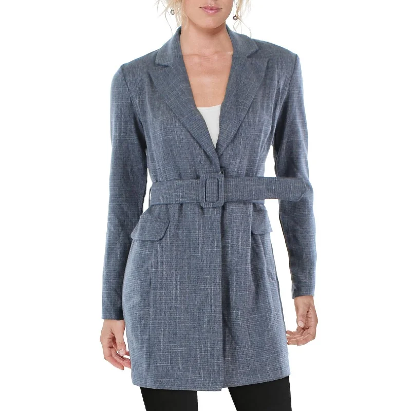 Plus Size Women's Double - Breasted Wool Blazers for Winter Office WearCity Studio Womens Juniors Woven Plaid Two-Button Blazer Plus Size Women's Double - Breasted Wool Blazers for Winter Office WearCity Studio Womens Juniors Woven Plaid Two-Button Blazer