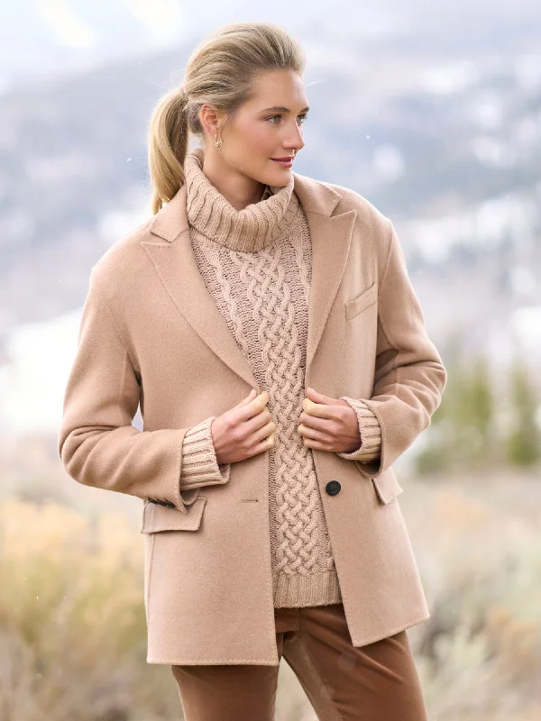 Single - Breasted Women's Tweed Blazers with Gold Buttons for a Classic LookDamara Jacket Single - Breasted Women's Tweed Blazers with Gold Buttons for a Classic LookDamara Jacket