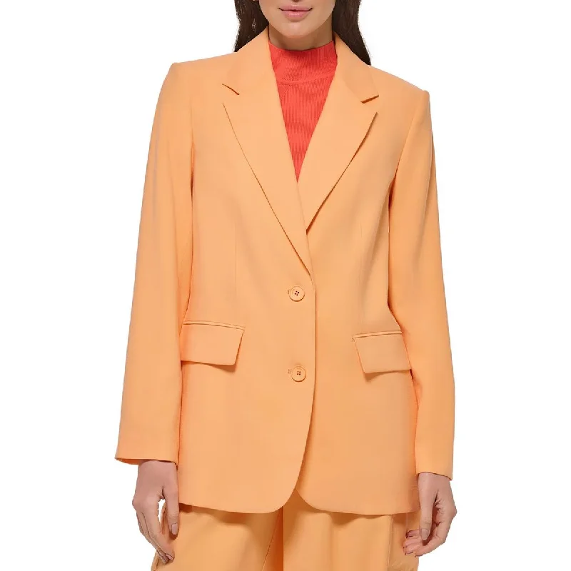 Plus Size Women's Double - Breasted Wool Blazers for Winter Office WearDKNY Womens Woven Long Sleeves Two-Button Blazer Plus Size Women's Double - Breasted Wool Blazers for Winter Office WearDKNY Womens Woven Long Sleeves Two-Button Blazer