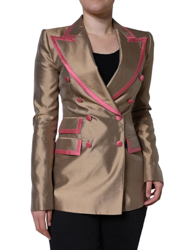 Women's Slim - Fit Blazers in Charcoal Gray for a Professional AppearanceDolce & Gabbana Metallic Brown Double Breasted Blazer Jacket Women's Slim - Fit Blazers in Charcoal Gray for a Professional AppearanceDolce & Gabbana Metallic Brown Double Breasted Blazer Jacket