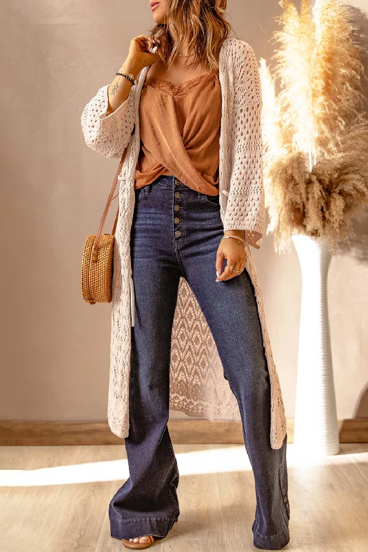 sequin embellished women cardigan for special occasionsDropped Shoulder Long Sleeve Crochet Duster Cardigan sequin embellished women cardigan for special occasionsDropped Shoulder Long Sleeve Crochet Duster Cardigan