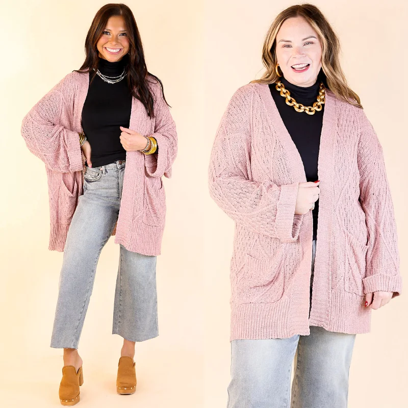 maternity women cardigan for expecting momsFashionable Comfort Knit Cardigan with Pockets in Mauve maternity women cardigan for expecting momsFashionable Comfort Knit Cardigan with Pockets in Mauve