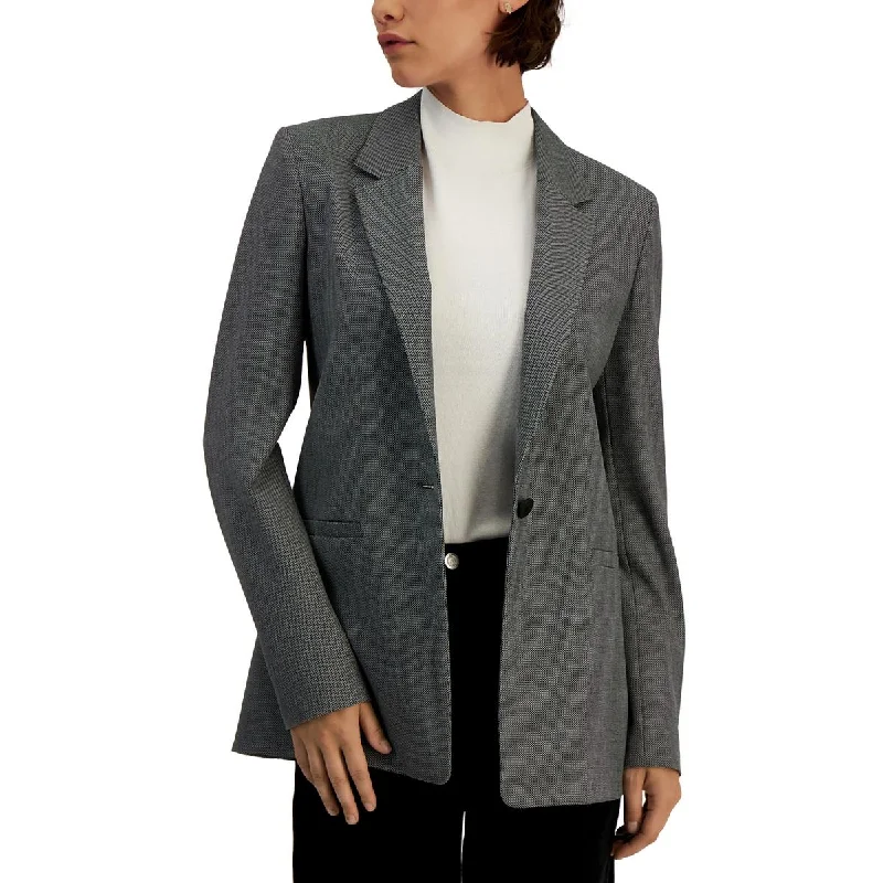 Single - Breasted Women's Tweed Blazers with Gold Buttons for a Classic LookHugo Womens Agada Textured One-Button Blazer Single - Breasted Women's Tweed Blazers with Gold Buttons for a Classic LookHugo Womens Agada Textured One-Button Blazer