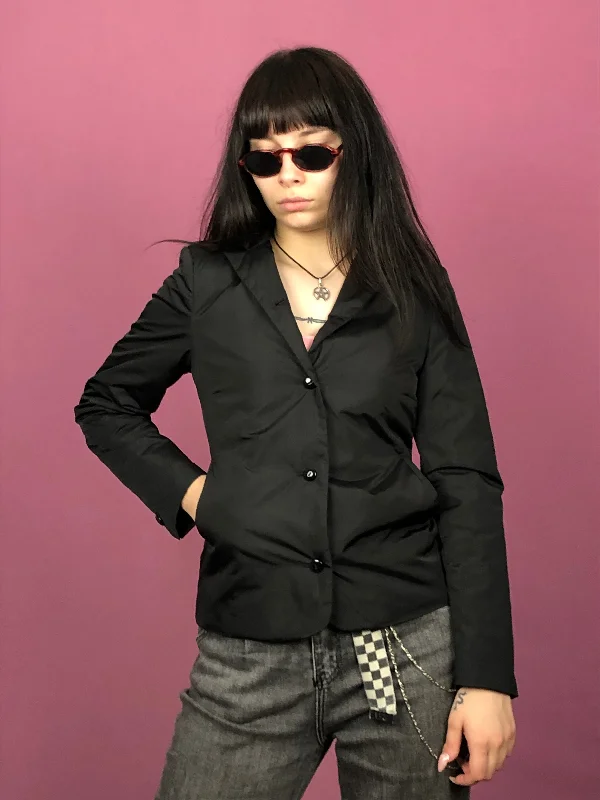 Women's Slim - Fit Blazers in Charcoal Gray for a Professional AppearanceJil Sander Vintage Women's Blazer Jacket - S Black Polyester Blend Women's Slim - Fit Blazers in Charcoal Gray for a Professional AppearanceJil Sander Vintage Women's Blazer Jacket - S Black Polyester Blend