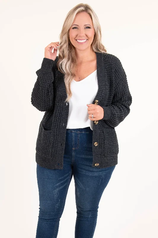 sequin embellished women cardigan for special occasionsJust Throw It On Cardigan, Charcoal sequin embellished women cardigan for special occasionsJust Throw It On Cardigan, Charcoal