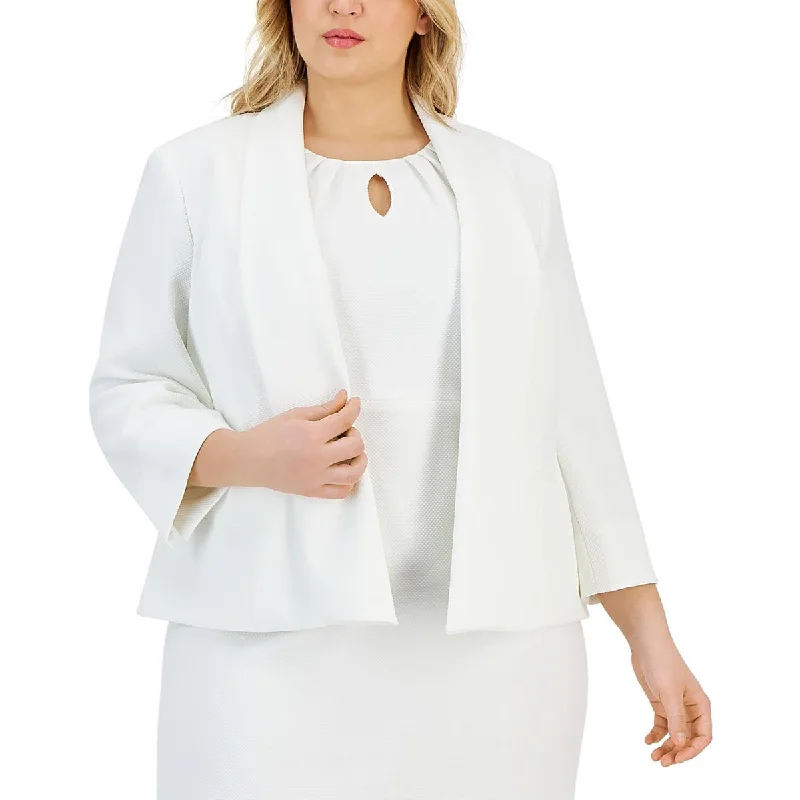 Plus Size Women's Double - Breasted Wool Blazers for Winter Office WearKasper Womens Plus Suit Separate Office Wear Open-Front Blazer Plus Size Women's Double - Breasted Wool Blazers for Winter Office WearKasper Womens Plus Suit Separate Office Wear Open-Front Blazer