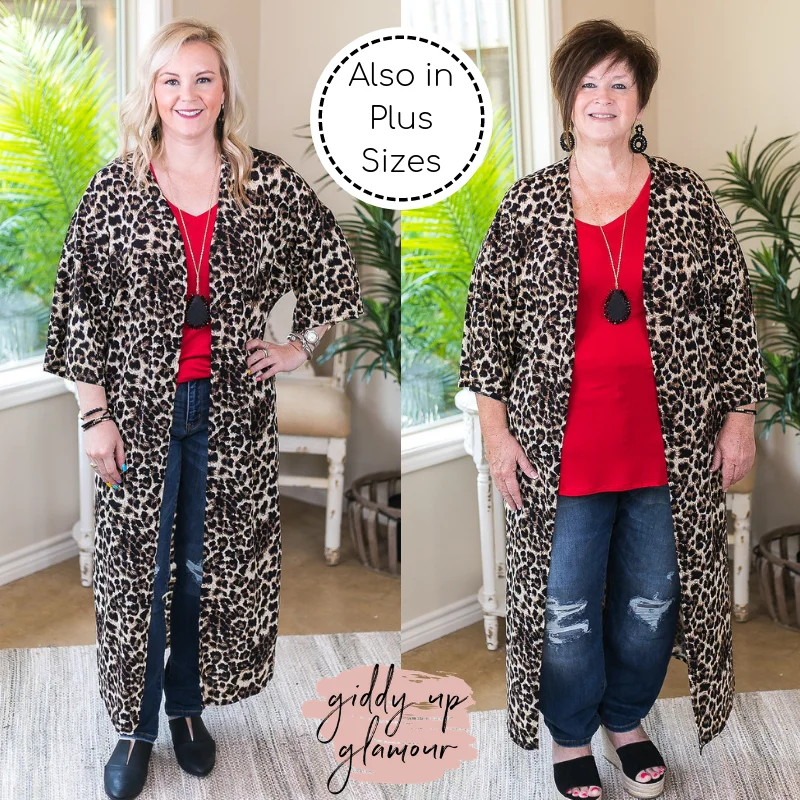 ribbed women cardigan with a classic textureBetter Believe It Leopard Print Duster Cardigan ribbed women cardigan with a classic textureBetter Believe It Leopard Print Duster Cardigan