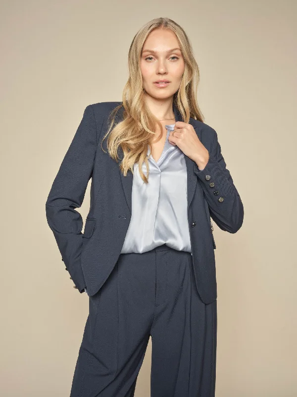 Women's Slim - Fit Blazers in Charcoal Gray for a Professional AppearanceMMBlake Piet Blazer Women's Slim - Fit Blazers in Charcoal Gray for a Professional AppearanceMMBlake Piet Blazer