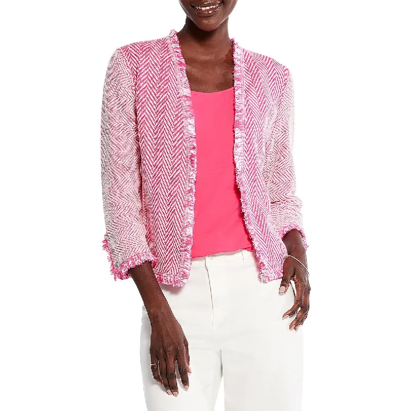 Plus Size Women's Ruffled Blazers in Pink for a Girly and Fashionable LookNic + Zoe Womens Zig Zag Fringe Cotton Open-Front Blazer Plus Size Women's Ruffled Blazers in Pink for a Girly and Fashionable LookNic + Zoe Womens Zig Zag Fringe Cotton Open-Front Blazer