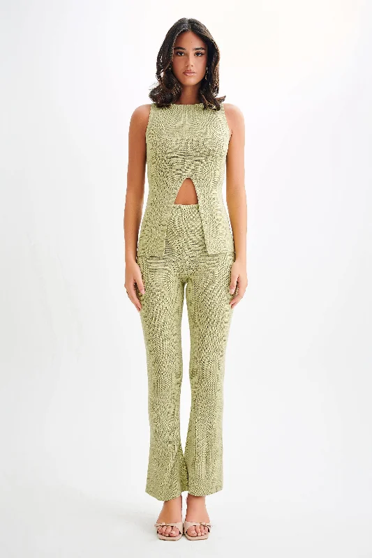 cashmere blend women cardigan for a luxurious feelRidley Straight Leg Knit Pant - Pastel Green cashmere blend women cardigan for a luxurious feelRidley Straight Leg Knit Pant - Pastel Green