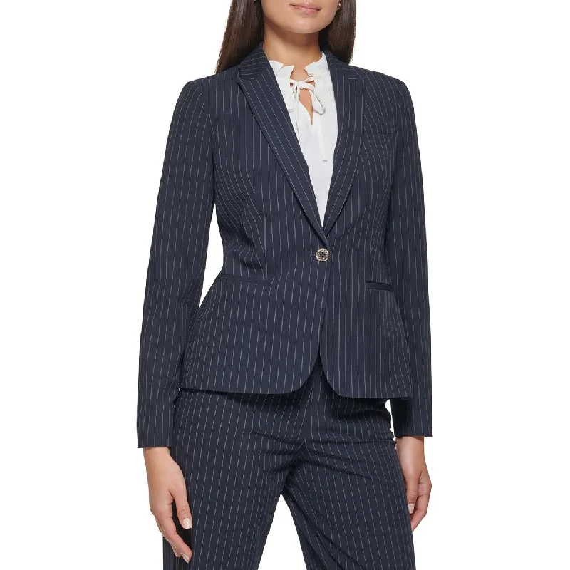 Plus Size Women's Double - Breasted Wool Blazers for Winter Office WearTommy Hilfiger Womens Pinstripe One-Button Blazer Plus Size Women's Double - Breasted Wool Blazers for Winter Office WearTommy Hilfiger Womens Pinstripe One-Button Blazer