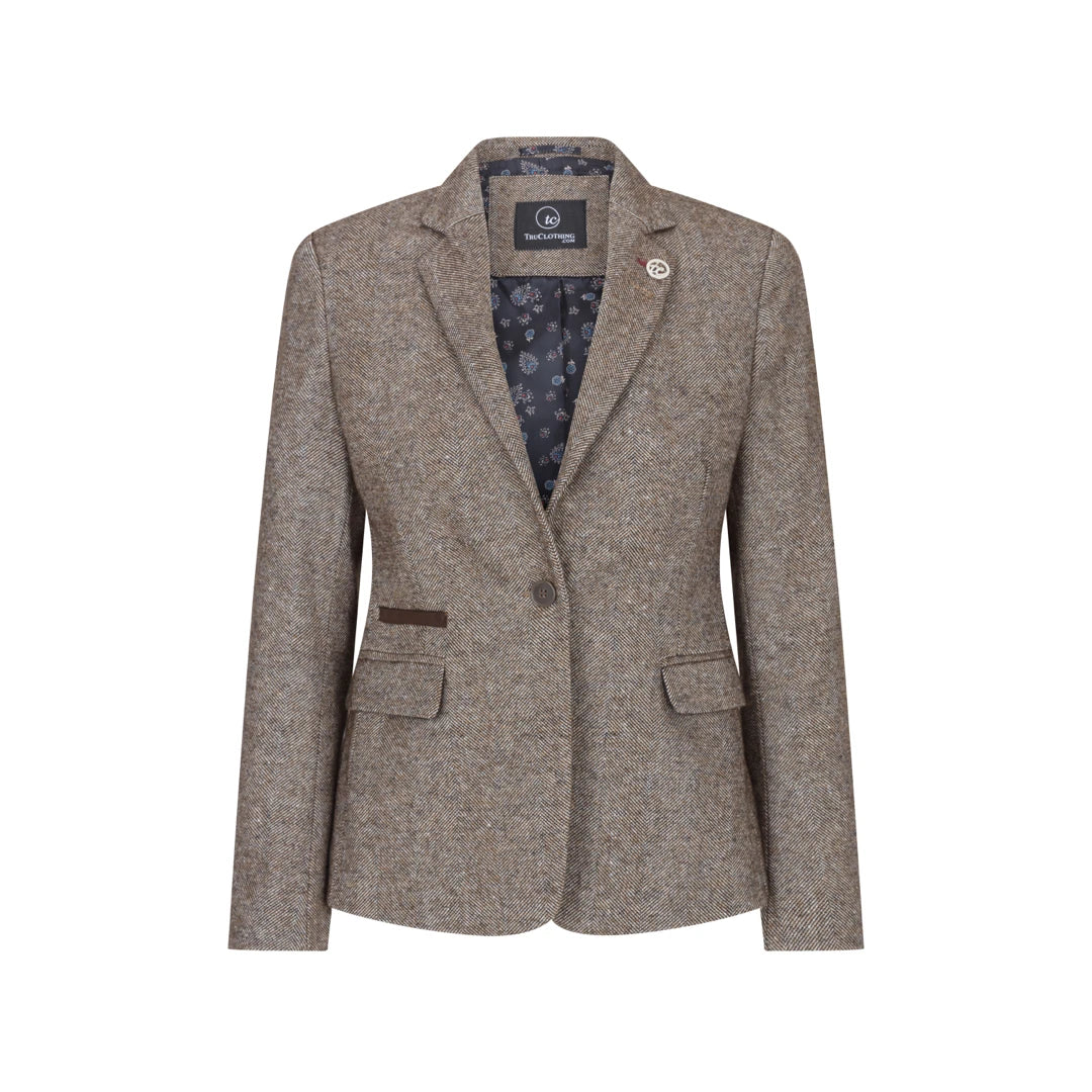 Women's Belted Blazers in Camel Color for a Sophisticated Outfitwsn06 - Women's 1920s Suit Tweed Blazer Waistcoat & Trousers Women's Belted Blazers in Camel Color for a Sophisticated Outfitwsn06 - Women's 1920s Suit Tweed Blazer Waistcoat & Trousers