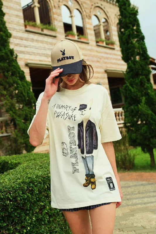 Organic Cotton Women T Shirt for Eco - Conscious Wearers1953 Playboy Memory Oversized T-shirt Organic Cotton Women T Shirt for Eco - Conscious Wearers1953 Playboy Memory Oversized T-shirt