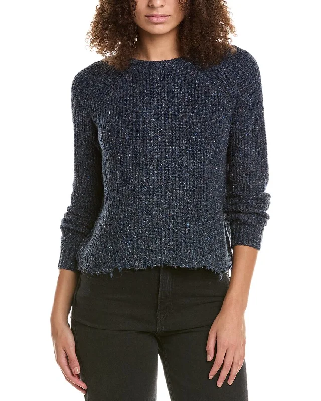 Plus Size Women's Open - Front Cardigan Style Sweater DressesAutumn Cashmere Distressed Wool & Silk-Blend Sweater Plus Size Women's Open - Front Cardigan Style Sweater DressesAutumn Cashmere Distressed Wool & Silk-Blend Sweater