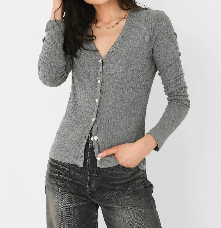 Belted Women's Cotton Blend Sweater Dresses for a Casual LookAva Cardigan In Milano Grey Belted Women's Cotton Blend Sweater Dresses for a Casual LookAva Cardigan In Milano Grey