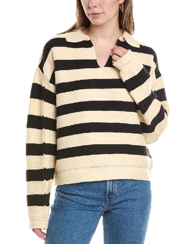 V - Neck Women's Ribbed Sweater Dresses with Belt for a Defined WaistAvantlook Striped Pullover V - Neck Women's Ribbed Sweater Dresses with Belt for a Defined WaistAvantlook Striped Pullover