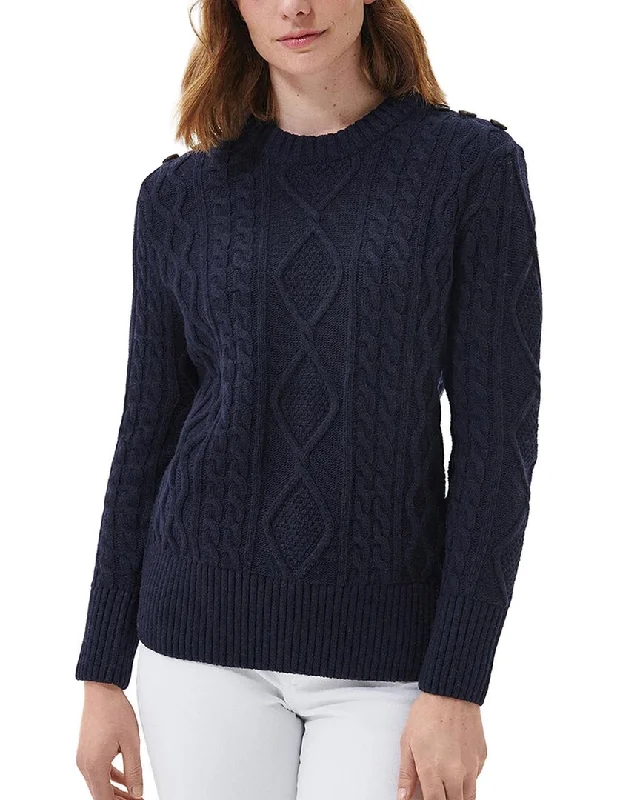 V - Neck Women's Ribbed Sweater Dresses with Belt for a Defined WaistBarbour Wool-Blend Sweater V - Neck Women's Ribbed Sweater Dresses with Belt for a Defined WaistBarbour Wool-Blend Sweater