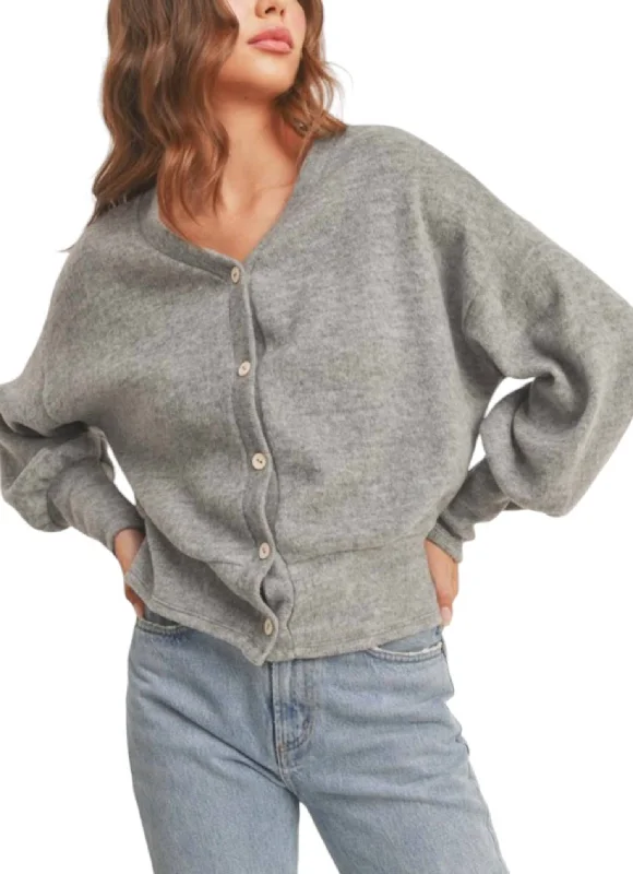 Midi - Length Women's Shetland Wool Sweater Dresses in Traditional PatternsButton Down Cardigan In Grey Midi - Length Women's Shetland Wool Sweater Dresses in Traditional PatternsButton Down Cardigan In Grey