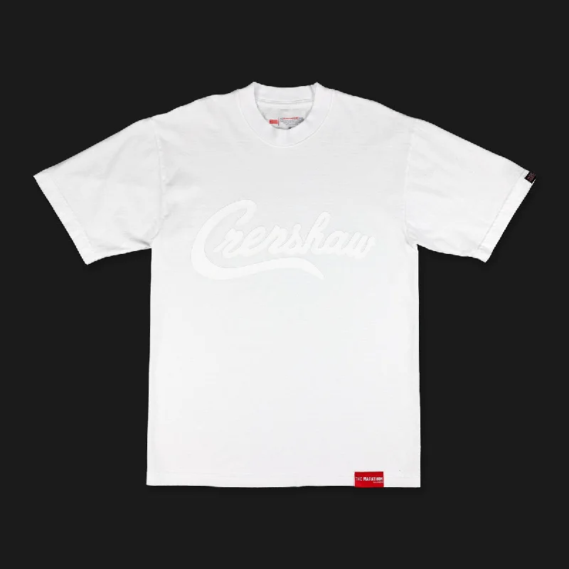 V - Neck Women T Shirt to Enhance the NecklineLimited Edition Crenshaw T-Shirt - White/White V - Neck Women T Shirt to Enhance the NecklineLimited Edition Crenshaw T-Shirt - White/White