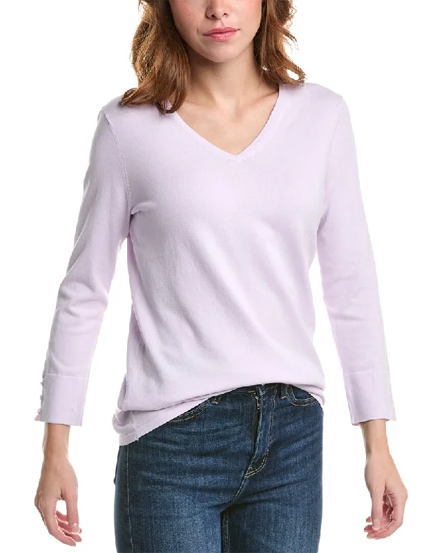 V - Neck Women's Ribbed Sweater Dresses with Belt for a Defined WaistEdinburgh Knitwear Classic V-Neck Sweater V - Neck Women's Ribbed Sweater Dresses with Belt for a Defined WaistEdinburgh Knitwear Classic V-Neck Sweater