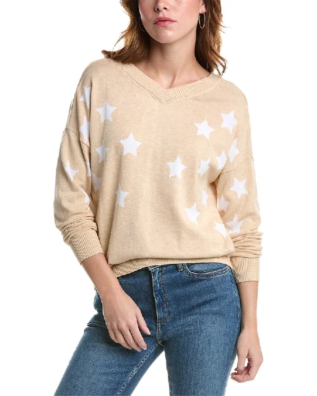 Women's Off - Shoulder Chunky Knit Sweater Dresses in Earth TonesEdinburgh Knitwear Scattered Star Sweater Women's Off - Shoulder Chunky Knit Sweater Dresses in Earth TonesEdinburgh Knitwear Scattered Star Sweater