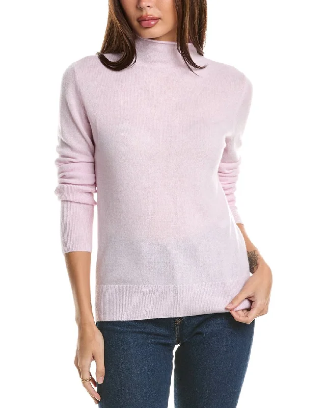 Plus Size Women's Long Sleeve Cable Knit Sweater DressesForte Cashmere Fitted Funnel Cashmere Sweater Plus Size Women's Long Sleeve Cable Knit Sweater DressesForte Cashmere Fitted Funnel Cashmere Sweater